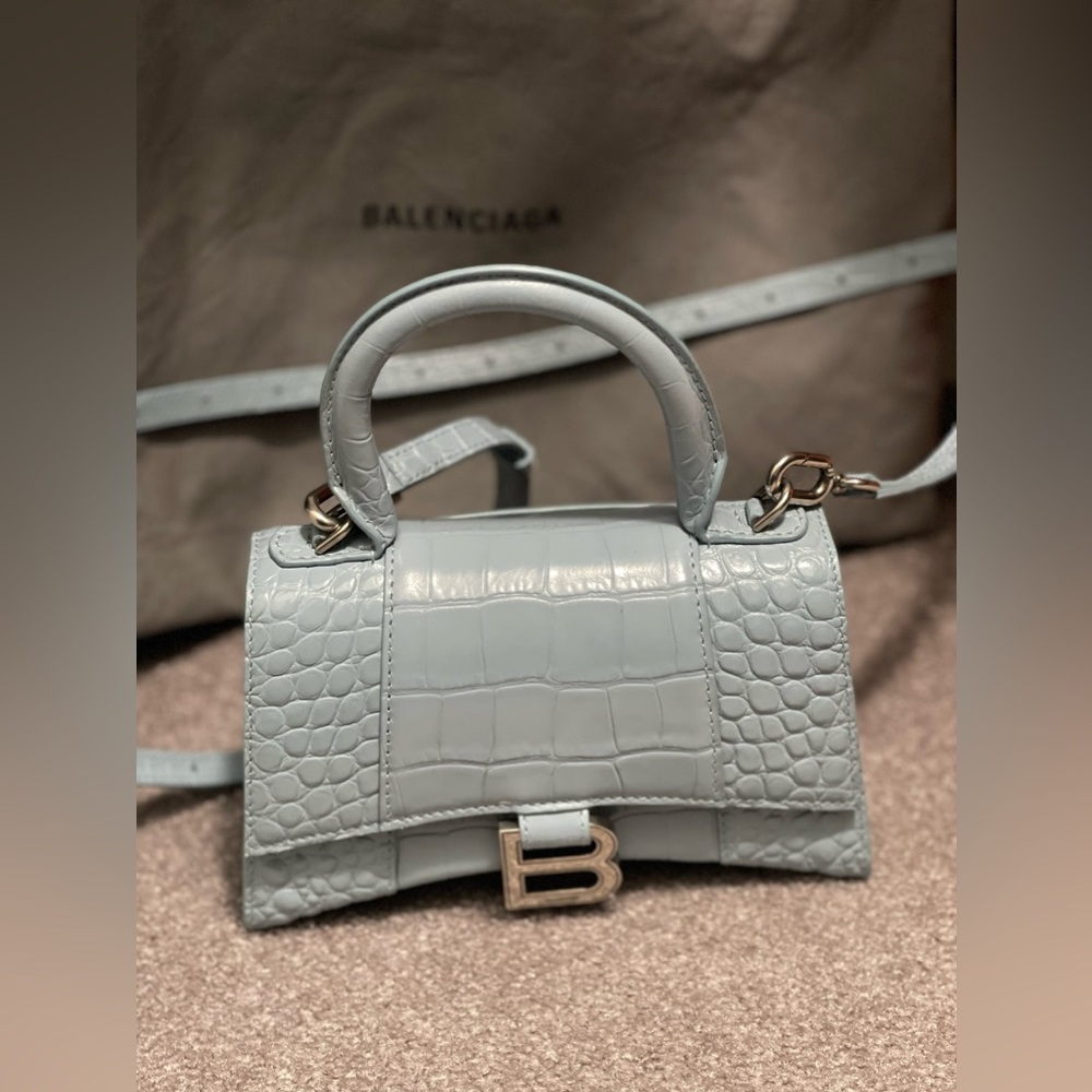 XS Balenciaga bag in baby blue